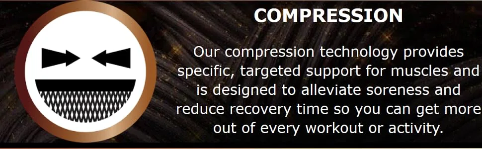 Copper Fit unisex adult Freedom Knee Compression Sleeve Hosiery, Black, Large US - product information 2