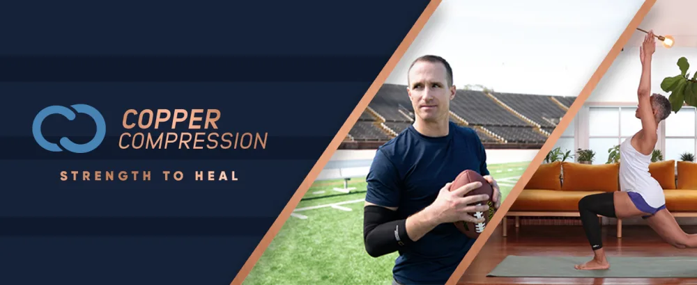 Copper Compression Shoulder Brace | Shoulder Pain Relief with PowerKnit Compression Technology | Shoulder Support Brace for Men & Women | Torn Rotator Cuff, Dislocation, & Other Shoulder Injuries Large/XL - copper compressoni