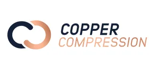 Copper Compression Groin Thigh Sleeve Hip Support Wrap. Adjustable Neoprene Brace Hamstring, Quad, Pulled Muscle, Lower Back, Sciatica Nerve, Hip Flexor, Strain, Arthritis. Fit for Men and Women. One Size - copper compression logo