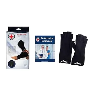Copper Arthritis Compression Gloves for Women and Men, Carpal Tunnel Gloves, Hand Brace for Arthritis Pain and Support by Dr. Arthritis (Medium Black) Black Medium - product information 19