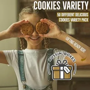 Cookies Variety Pack / Cookie Care Package by Bussin Boxes - Dorm Gift College Student Snacks