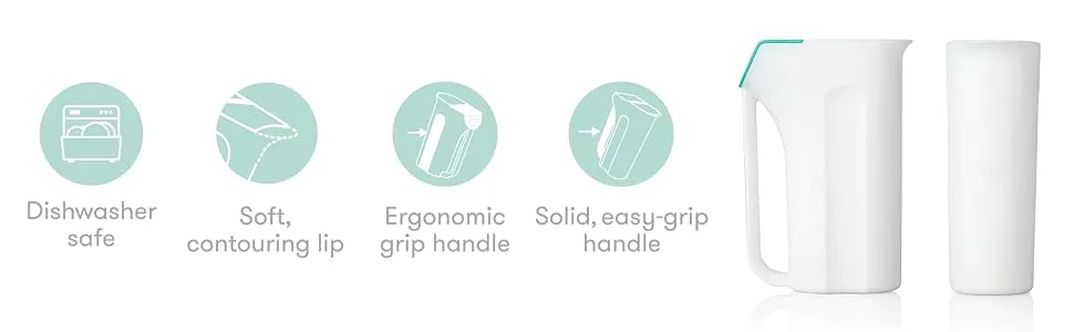 Control The Flow Rinser by Frida Baby Bath Time Rinse Cup with Easy Grip Handle and Removable Rain Shower - Includes: two different, yet comfortable grips and dishwasher safe materials
