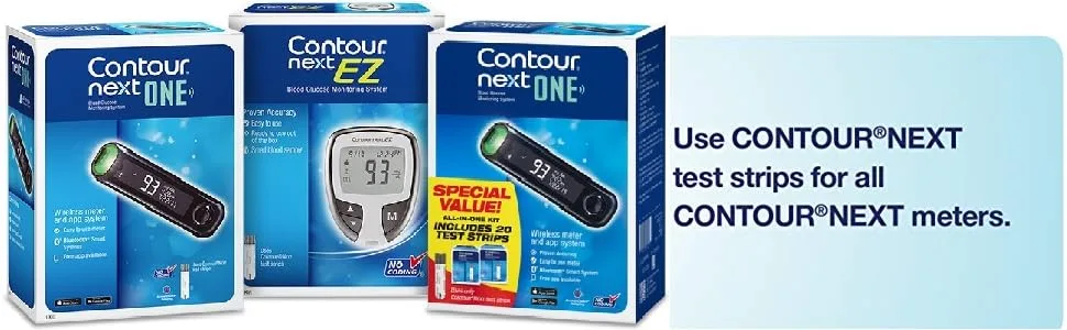CONTOUR NEXT Blood Glucose Test Strips, 70 Count - contour next