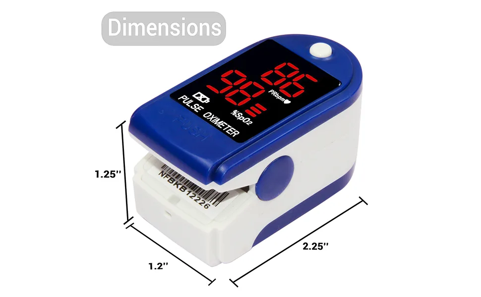 Contec Finger Tip Pulse Oximeter - Blood Oxygen Saturation (SpO2) and Pulse Rate Monitor - Portable LED Display - cardiovascular,pulse,oximeter