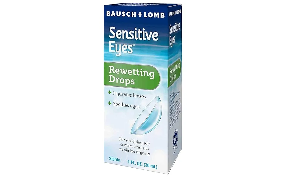 Contact Lens Solution by Bausch & Lomb, for Rewetting Soft Contact Lenses, 1 Fl Oz - product information 1
