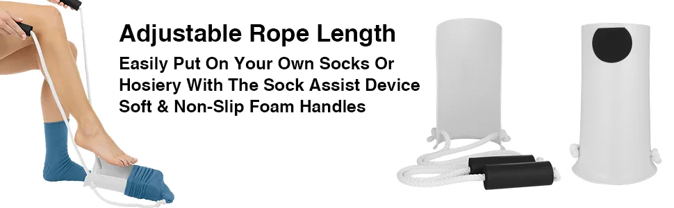 Sock Aid for Putting Socks On Slider Putting Socks and Sock Helper Avoid Bending for Elderly Pregnant Women Disabled and Handicapped Elderly Senior Diabetics - product information 5