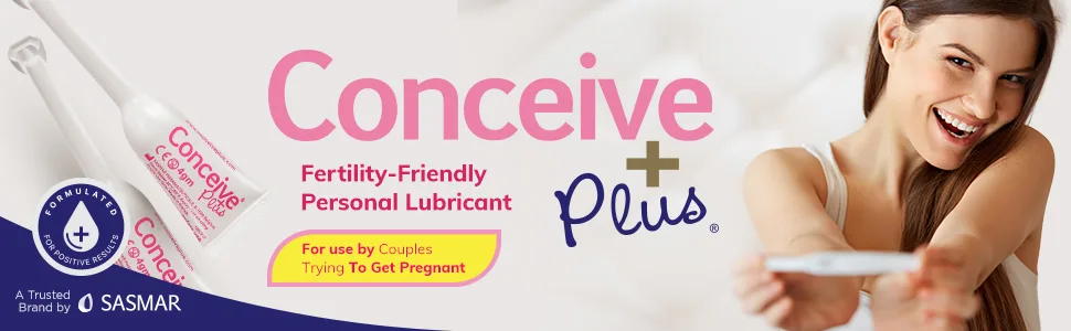 Conceive Plus Fertility Lubricant - pH Balanced, Calcium + Magnesium, Vaginal Moisturizer, Fertility Lube for Women, 8 x 4g Applicators - conception conceive plus sasmar fertility friendly helps safe lube sperm pregnant pregnancy pcos