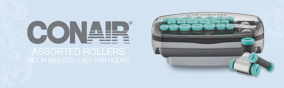 Conair Xtreme Instant Heat Ceramic Hot Rollers with Heated Clips, Multi-Size, 20 Count - conair CHV26R conair hot rollers hot rollers t3 hot rollers remington hot rollers