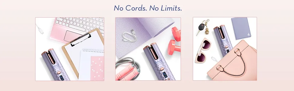 Conair Unbound Cordless Auto Curler - Rechargeable Auto Curler For Curls or Waves AUTO CURLER STANDARD SIZE - unbound from conair