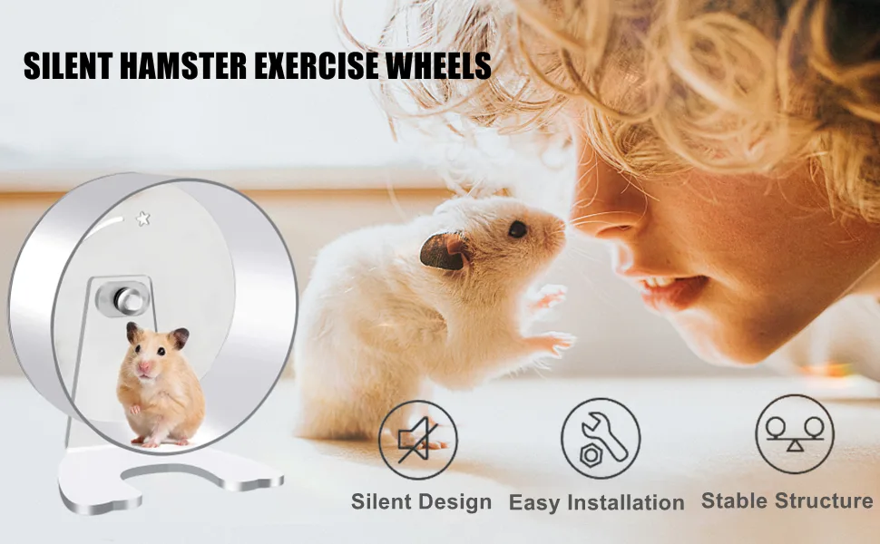 MIDOGAT Hamster Wheel Hedgehog Wheel Silent Hamster Wheel for Hamsters Gerbils Hedgehogs and Small Animals - product information 1