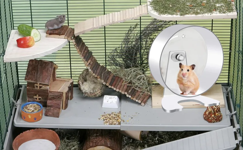 MIDOGAT Hamster Wheel Hedgehog Wheel Silent Hamster Wheel for Hamsters Gerbils Hedgehogs and Small Animals - product information 3