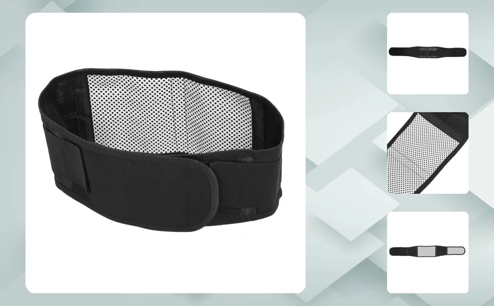 Self-Heating Waist Belt Adjustable Self-Heating Back Waist Support Lumbar Brace for Relief Pain & Stress(XL) Sport Ware Back Patch - TJA00893-04-1