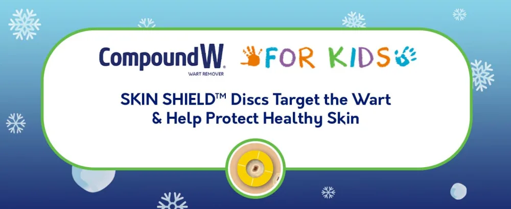 Compound W Freeze Off for Kids, Wart Removal Treatment, 15 Applications - Skin Shield Disc Target the wart & help protect healthy skin