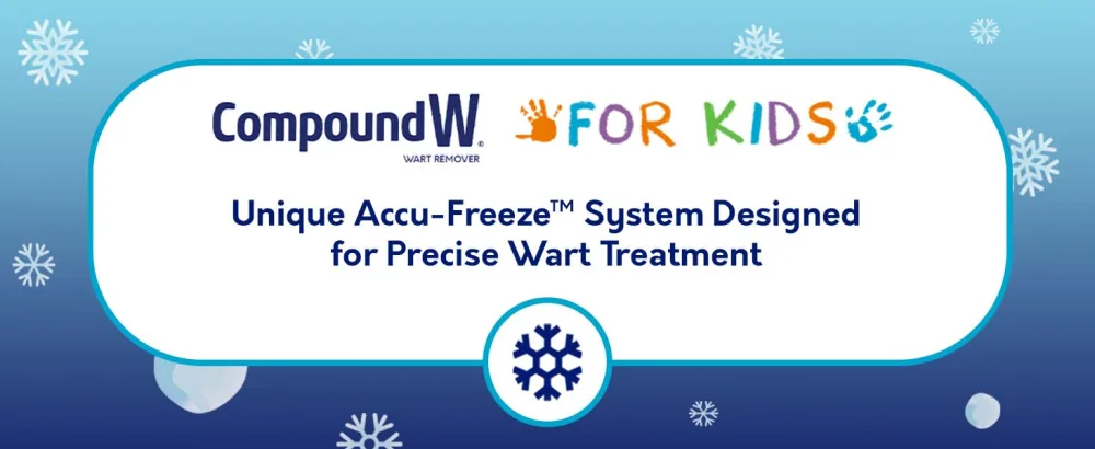 Compound W Freeze Off for Kids, Wart Removal Treatment, 15 Applications - Unique Accu-Freeze System designed for precise wart treatment