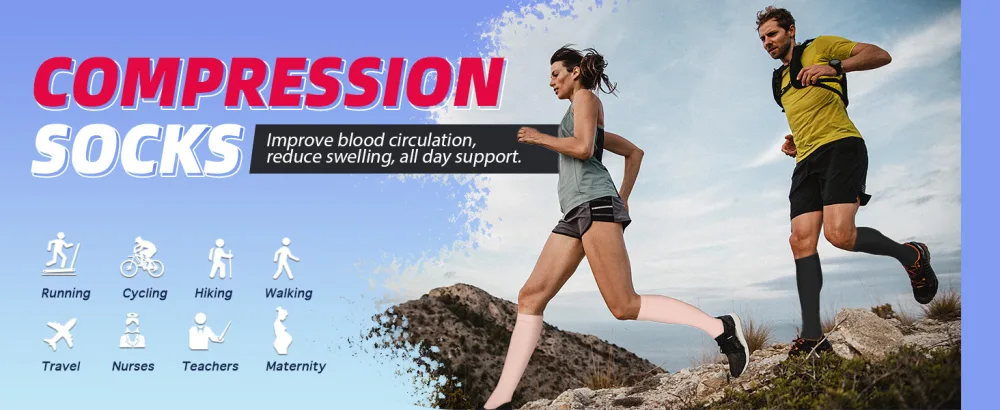4 Pairs Copper Compression Socks for Women & Men Circulation 15-20 mmHg - Best Support for Nurses Running D-white Small-Medium - compression socks women