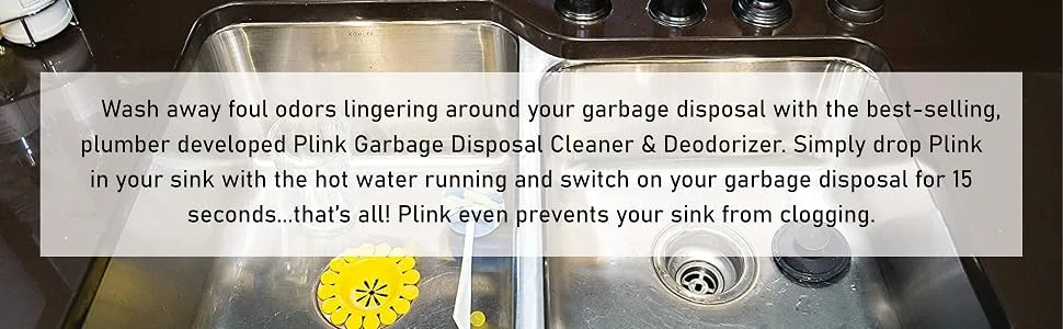 COMPAC HOME Plink Garbage Disposal Cleaner & Deodorizer Infuses and Freshens Your Entire Kitchen Waste Disposal Cleaner Simply Fresh Scent, Value Pack 20 Count Simpy Fresh 20 Count (Pack of 1) - points