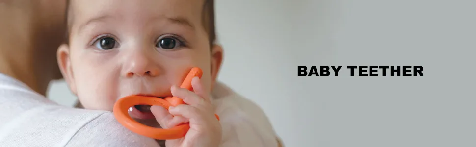 Comotomo Silicone Baby Teether, Orange - why reinvent the wheel?