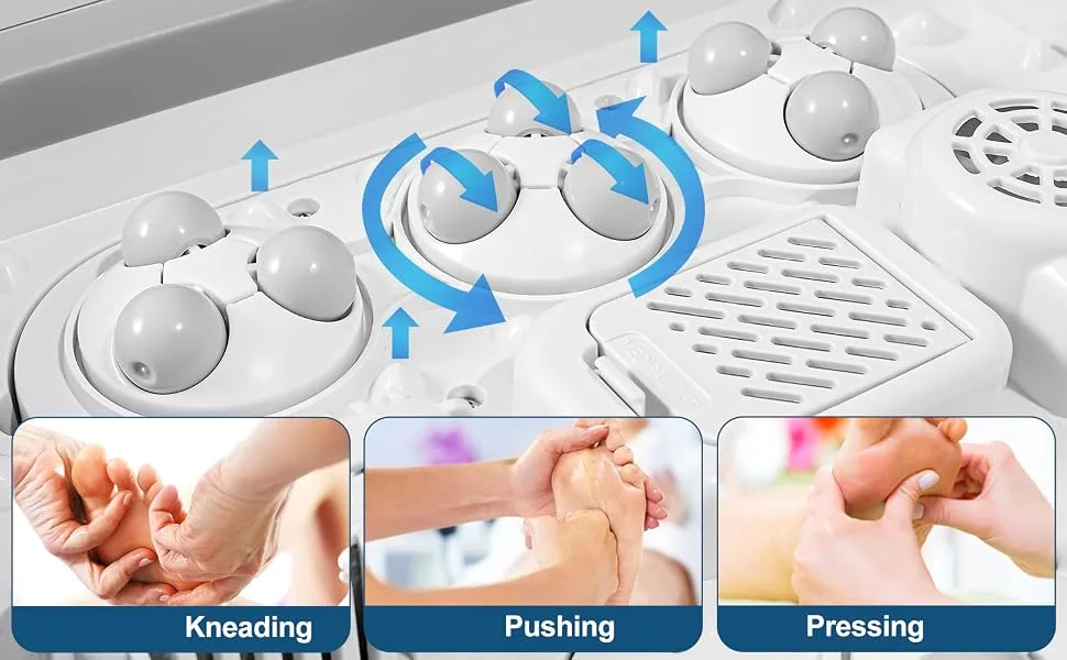 UNIFULL Collapsible Foot Spa Bath with Heat Motorized Massager Touch Screen Foot Pedicure Kit Temperature Control Pedicure Foot Spa Foot Bath - unifull foot spa