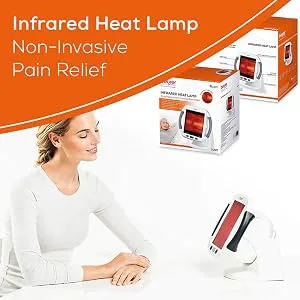 Beurer Infrared Light Therapy Device with Heating Lamp Adjustable Targeted Heat Intensity Digital Timer Goggles Included Red Light at Home Recovery - infrared heat lamp, infrared light, pain relief, therapy lamp