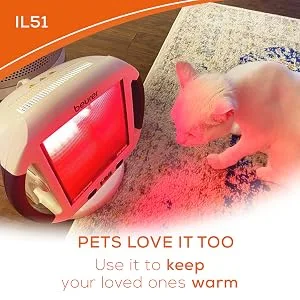 Beurer Infrared Light Therapy Device with Heating Lamp Adjustable Targeted Heat Intensity Digital Timer Goggles Included Red Light at Home Recovery - lamp infrared, heat lamp for pets, therapy lamp, infrared therapy light