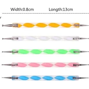 COMIART Ball Styluses Dotting Tool Set for Embossing Pattern Clay Sculpting,Nail Art - Size Detail