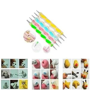 COMIART Ball Styluses Dotting Tool Set for Embossing Pattern Clay Sculpting,Nail Art - Uesfull Tools
