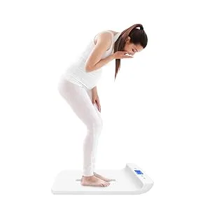 KUBEI Baby Scale Digital Infant Scale Multi-Function Digital Scale for Pets Toddler Scale with Measure Babies Weight and Height Tray Precision Digital Puppy Scale with kg/lb/oz Holding Function - Weighing for Pregnant Women