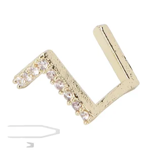 Capital Letter Hip Hop Tooth Removable Teeth Brace Decoration Teeth Accessory for Costume Party (Gold) Large Gold - product information 3