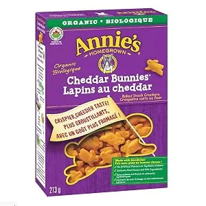 Annie's Homegrown Organic Chocolate Bunny Grahams 213 Grams & Organic Cheddar Bunnies Baked Snack Crackers 213 Grams - product information 4