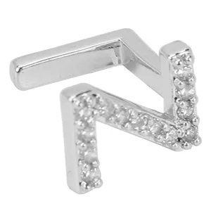 Capital Letter False Tooth Braces Single Hip Hop Fake Teeth Decoration Halloween Tooth Accessories (Silver) Z Silver - product information 3