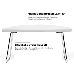 Comfortable Nail Arm Rest,Microfiber Leather Manicure Hand Pillow,Professional Nail Rest Cushion Table Desk Station for Nail Technician Salon Use (White) - nail arm rest pillow nail arm rest stand nail desk arm rest arm rest for doing nail