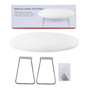 Comfortable Nail Arm Rest,Microfiber Leather Manicure Hand Pillow,Professional Nail Rest Cushion Table Desk Station for Nail Technician Salon Use (White) - nail arm rest pillow nail arm rest stand nail desk arm rest arm rest for doing nail