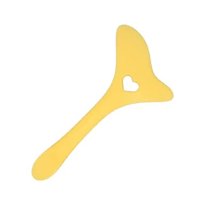 Eye Makeup Aid Tool Multi Angle Design Comfortable Handle Multi Functional Reusable Aid Silicone with Cream Applicator for Eye Shadow Drawing (Yellow) - 1410220086011-2
