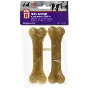 Dogit Pressed Rawhide Knuckle Bone: Large 2-Pack (15cm 85-90g) + Medium 3-Pack (12.5cm 50-55g) - product information 1