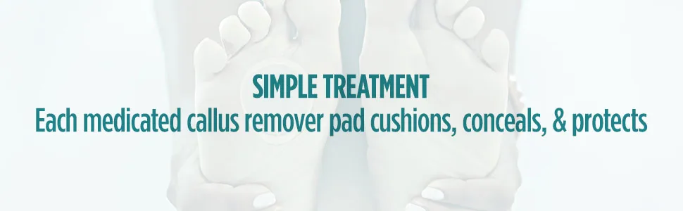 Comfort Zone Medicated Callus Removers, Effective Callus Removal Treatment with Salicylic Acid, 8 Medicated Patches and 12 Protective Pads - Each medicated callus remover pad cushions, conceals, and protects