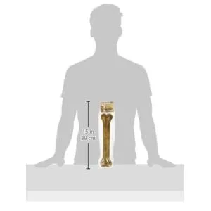 Dogit Pressed Rawhide Knuckle Bone Giant 31cm (12.5-Inch) + Pressed Rawhide Knuckle Bone Medium 12.5cm (5-Inch) 3-Pack - product information 1