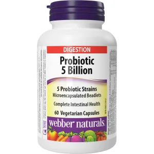 Webber Naturals Acidophilus Bifidus with FOS (6 Billion Active Cells) + Digestive Enzymes Bundle Acidophilus Bifidus + Enzymes - product information 5