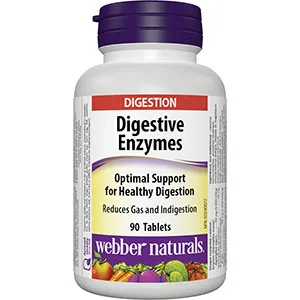 Webber Naturals Acidophilus Bifidus with FOS (6 Billion Active Cells) + Digestive Enzymes Bundle Acidophilus Bifidus + Enzymes - product information 7