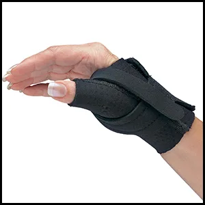 Comfort Cool Thumb CMC Restriction Splint. Patented Thumb Brace Provides Support and Compression. Helps with Arthritis, Tendinitis, Surgery, Dislocations, Sprains, Repetitive Use. Left Medium - Comfort Cool CMC Thumb Split North Coast Medical Arthritis Occupational Therapist Physical Pain