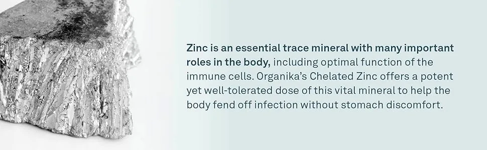 Organika Chelated Zinc 45 Tabs & Vitamin D3 Liquid 2500IU- Olive Oil Base Immune System Support- 30ml SUPPLEMENT + SUPPLEMENT 3964 - product information 3
