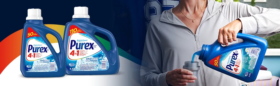 Purex Coldwater Liquid Laundry Detergent 4.43 Liters 110 Loads - Coldwater