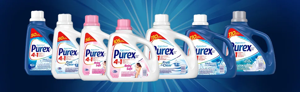 Purex Coldwater Liquid Laundry Detergent 4.43 Liters 110 Loads - Purex Lineup