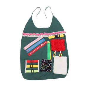 Jauarta Sensory Blanket Apron Anxiety Relieving Elderly Alzheimer Activities Apron for Memory Loss Dementia - product information 2