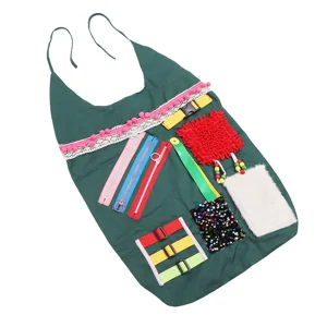 Jauarta Sensory Blanket Apron Anxiety Relieving Elderly Alzheimer Activities Apron for Memory Loss Dementia - product information 3