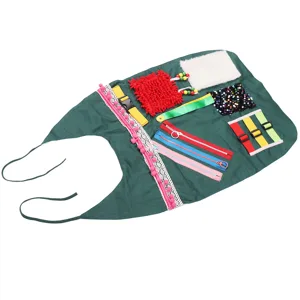 Jauarta Sensory Blanket Apron Anxiety Relieving Elderly Alzheimer Activities Apron for Memory Loss Dementia - product information 6