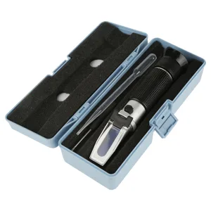 Salinity Refractometer Professional Automatic Temperature Compensation Salinity Refractometer for Aquariums Marine Monitoring or Food Salinity Test 0 28 Accurate Salinometer Refra - product information 6