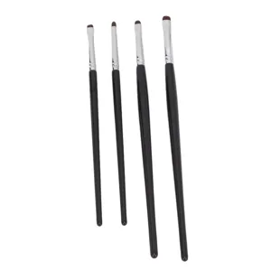 Jauarta 4pcs Eye Shadow Eyeline Brushes Soft Brush Comfortable Handle Hair Detail Makeup Brush Kit - product information 3