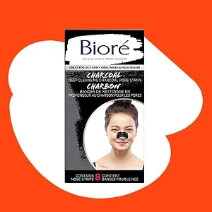 Bior Original Deep Cleansing Pore Strips Nose Strips for Instant Pore Unclogging and Blackhead Removal Dermatologist Tested Oil Free and Vegan Friendly - Biore Pore Charcoal nose strip and blackhead remover for improved better looking clearer skin