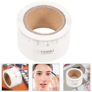 Gogogmee 1 Roll Stickers Eyebrow Makeup Stencil Make up Kit Eye Brow Stencil Eyebrow Line Disposable Labeling - product information 3
