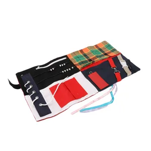 Fidget Blanket Reduce Anxiety Dementia Decompression Blanket Soft Polyester Various Difficulty Levels Widely Use for Elderly Adults with Autism - 1411230161711-3